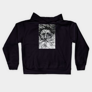 Charcoal Arabic Man Kids Hoodie